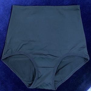 Black High Waist Control Top Panty